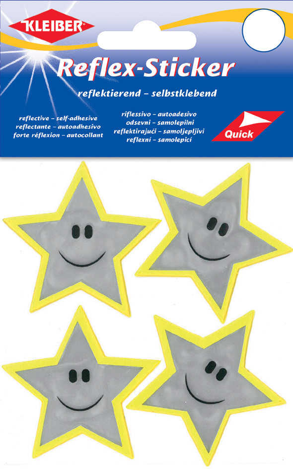 4009691611843 - KLEIBER Reflex-Sticker Sterne silber