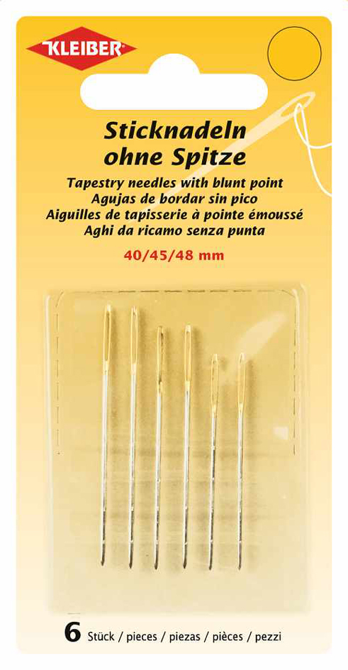 4009691699155 - KLEIBER Sticknadel-Set abgerundete Spitze 6-teilig