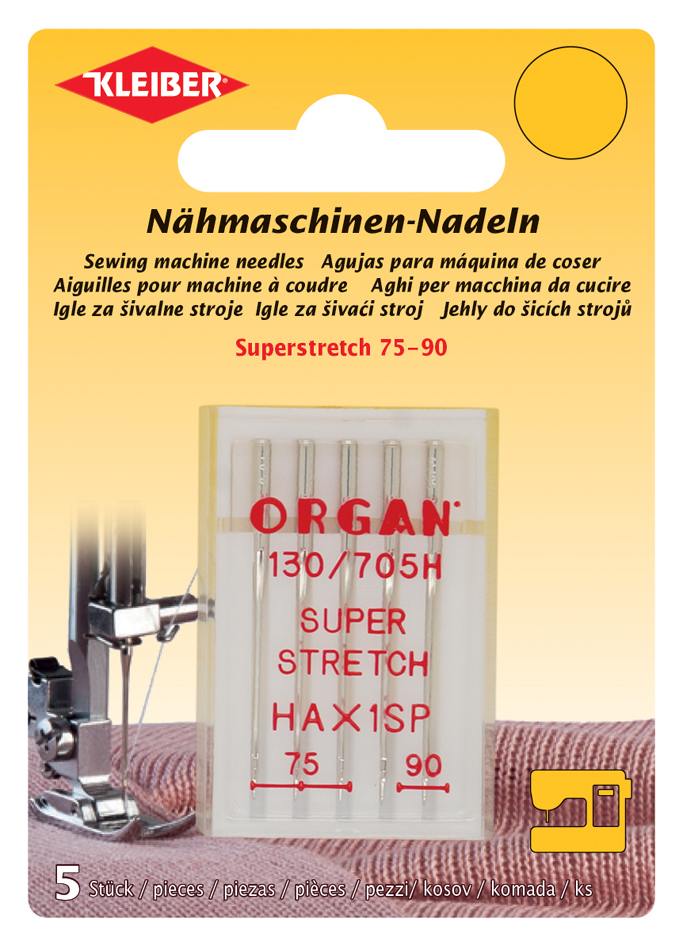 4009691699957 - KLEIBER Nähmaschinen-Nadel-Set Super-Stretch 5-teilig