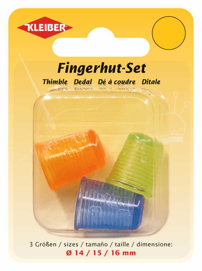 4009691700103 - KLEIBER Fingerhut farbig sortiert 3er Set