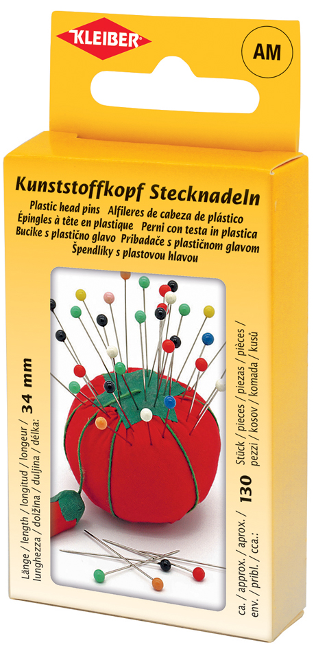 4009691710225 - KLEIBER Kunststoffkopf-Stecknadeln