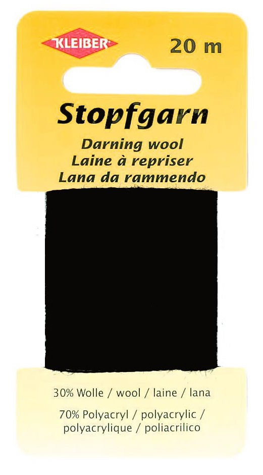 4009691710287 - KLEIBER Stopfgarn 20 m schwarz