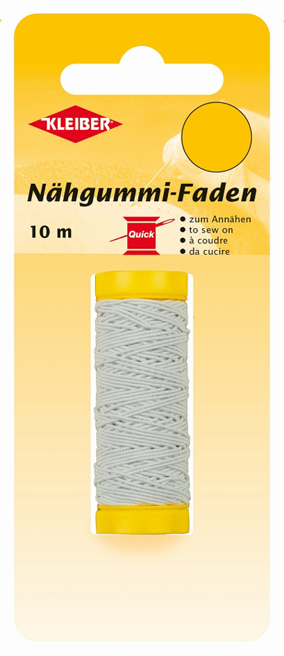 4009691710881 - KLEIBER Nähgummi-Faden 10 m weiß