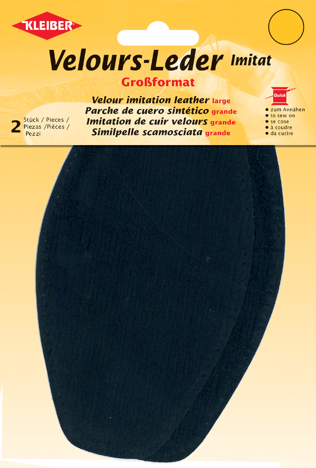 4009691895045 - KLEIBER Velour-Leder-Imitat 95 x 185 mm dunkelblau