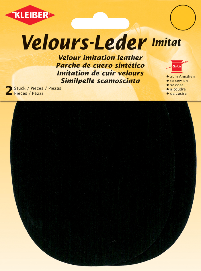 4009691896066 - KLEIBER Velour-Leder-Imitat 100 x 130 mm schwarz