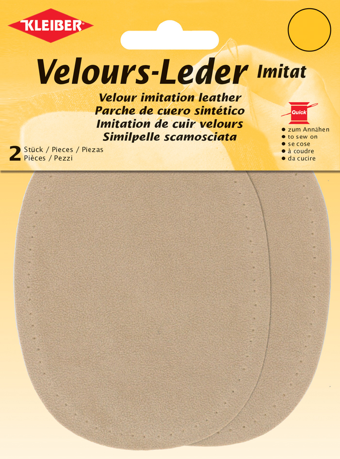 4009691896110 - KLEIBER Velour-Leder-Imitat 100 x 130 mm sand