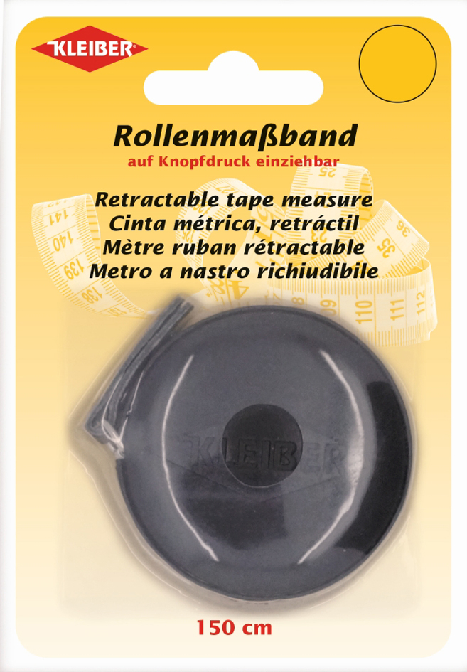 4009691930326 - KLEIBER Schneider-Rollmaßband 150 cm schwarz