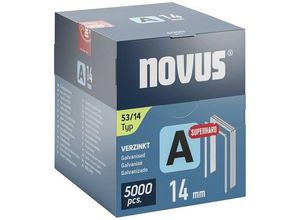 4009729080436 - Feindrahtklammern A Typ 53 14mm 5000 St Novus Tools 042-0764 Abmessungen (L x B x H) 14 x 113 x 14 mm