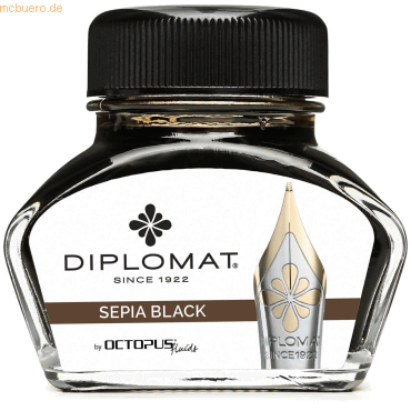 4009746015305 - Tintenglas Sepia Schwarz 30ml