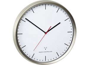 4009816028396 - 60352102 Funk Wanduhr 305 cm x 48 cm Edelstahl (gebürstet) Schleichendes Uhrwerk (lautlos)