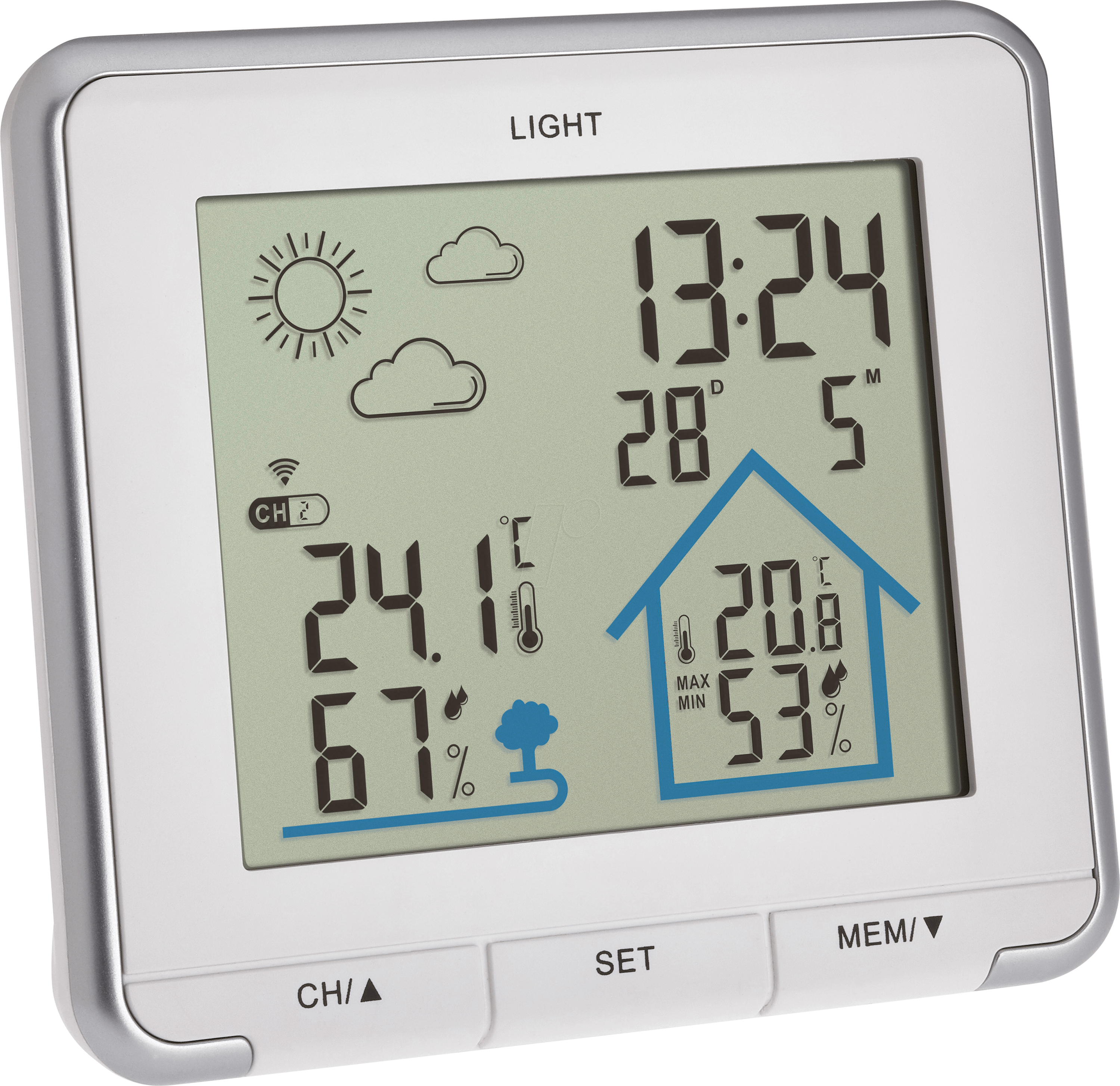 4009816033871 - Tfa Dostmann - life 35115302 Funk-Wetterstation Vorhersage für 12 bis 24 Stunden Anzahl Sensoren max