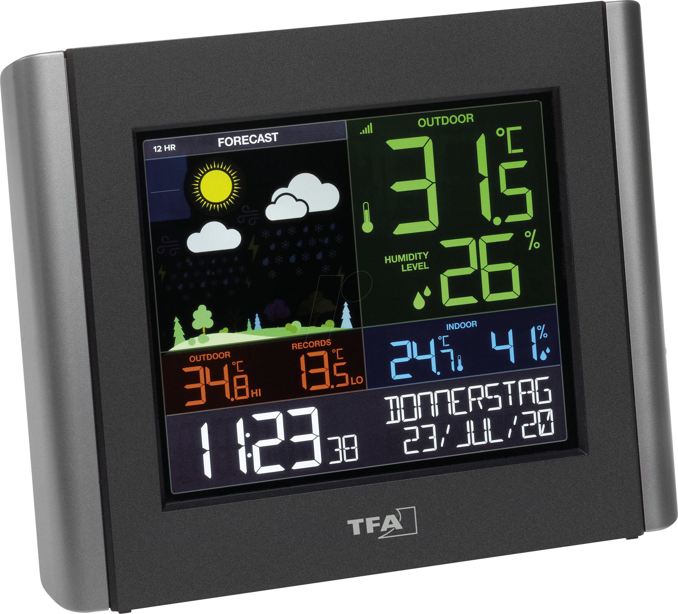 4009816035592 - View meteo 35800001 WLAN-Wetterstation Vorhersage für 12 Stunden Anzahl Sensoren max - Tfa Dostmann