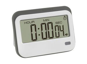 4009816040503 - Digitaler Timer mit Stoppuhr und Wecker Timer Weiß Grau digital