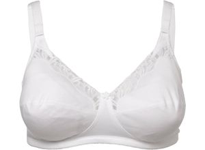 4009823000576 - susa Soft-BH Topsy bügellos Spitzendetail für Damen weiß 85A