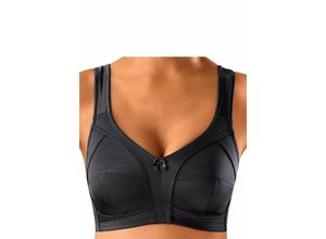 4009823787972 - Große Größen Susa Entlastungs-BH ohne Bügel innen mit Baumwolle gefüttert (2 Stück) schwarz+schwarz bedruckt Gr85E