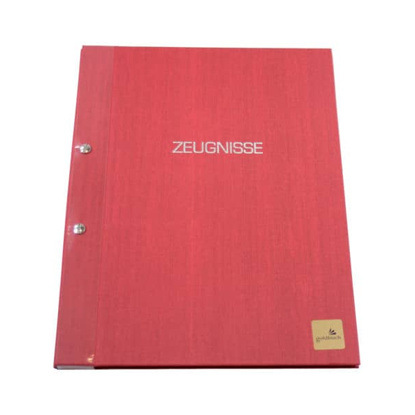 4009835360019 - Zeugnismappe A4 rot 4009835360019 GOLDBUCH