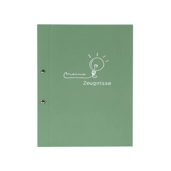 4009835361306 - Zeugnismappe frech & frei moosgrün 4009835361306 GOLDBUCH