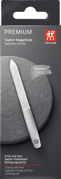 4009839267888 - Zwilling Beauty - Twinox® Saphir Nagelfeile - Edelstahl Matt - -twinox Nail File Sapphire 130mm 4009839267888 - Zwilling Beauty - Twinox® Saphir Nagelfeile - Edelstahl Matt - -twinox Nail File Sapphire 130mm