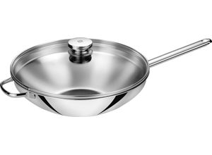 4009839381225 - Wok ZWILLING Plus Pfannen Gr Ø 32 cm + Höhe 161 cm silberfarben Induktionsgeeignet