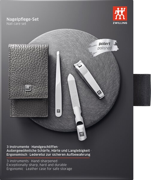 4009839493850 - ZWILLING Beauty Taschen-Etui Rindleder anthrazit 3-tlg 4009839493850 - ZWILLING Beauty Taschen-Etui Rindleder anthrazit 3-tlg