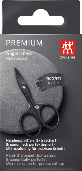 4009839494574 - Nagelschere matt schwarz 1 Stk