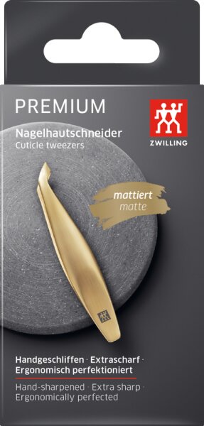 4009839494581 - Nagelhautschneider matt gold 1 Stk