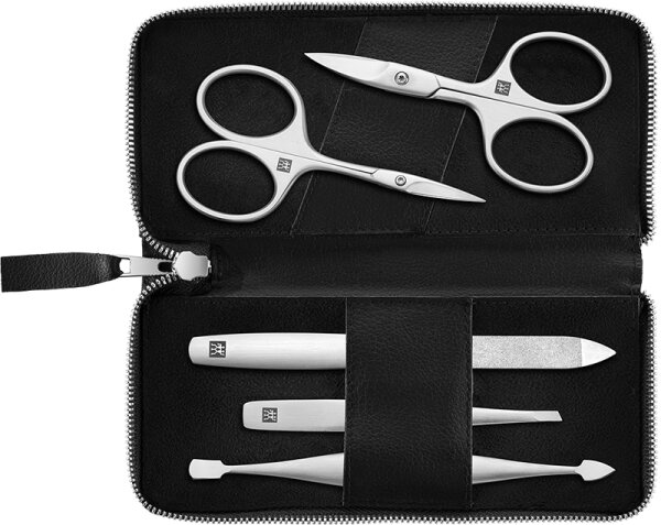 4009839496370 - ZWILLING Manikü re Pedikü re Set 5tlg mit Nagelschere schwarz 1 Stk 4009839496370 - ZWILLING Manikü re Pedikü re Set 5tlg mit Nagelschere schwarz 1 Stk