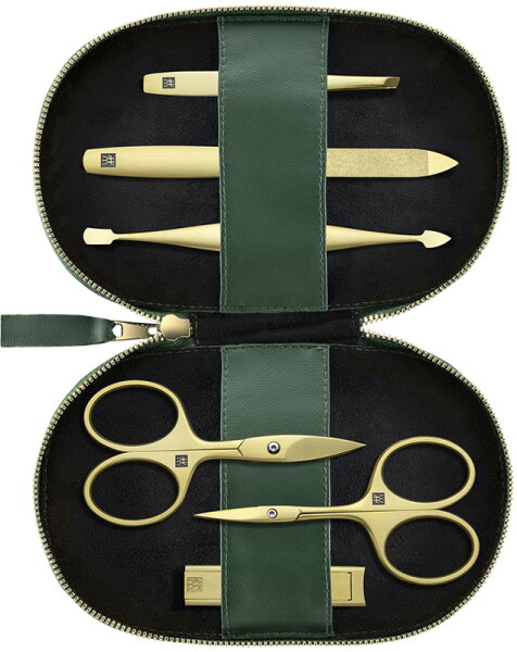 4009839496417 - ZWILLING Manikü re Pedikü re Set 6tlg mit Nagelschere grü n 1 Stk