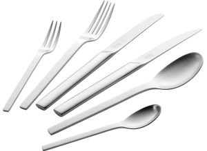 4009839528354 - Besteck-Set ZWILLING Minimale Essbesteck-Sets Gr 72 tlg silberfarben Besteckgarnituren Edelstahl 1810 mattiert spülmaschinengeeignet 72-teilig