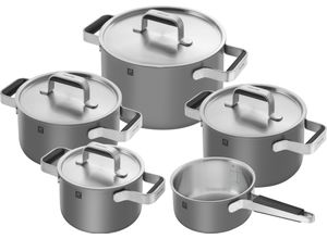 4009839676048 - Topf-Set ZWILLING Pure Töpfe grau Stay-Cool-Griffe 3-lagige Bodentechnologie