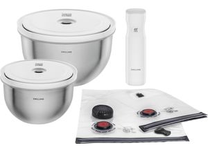 4009839686351 - Aufbewahrungssystem ZWILLING Fresh & Save BOWLS bunt (silberfarben weiß) Edelstahl Lebensmittelaufbewahrungsbehälter Vakuum Starter Set Edelstahl M L 9-tlg 4009839686351 - Aufbewahrungssystem ZWILLING Fresh & Save BOWLS bunt (silberfarben weiß) Edelstahl Lebensmittelaufbewahrungsbehälter Vakuum Starter Set Edelstahl M L 9-tlg