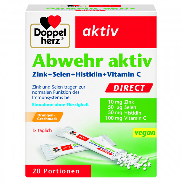 4009932002546 - Gesundheit Immunsystem & Zellschutz Zink + Selen + Histidin + Vitamin C Abwehr aktiv 20 Stk 4009932002546 - Gesundheit Immunsystem & Zellschutz Zink + Selen + Histidin + Vitamin C Abwehr aktiv 20 Stk