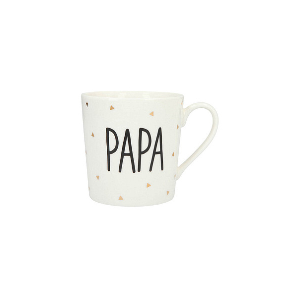 4010070438760 - Kaffeetassen mit Aufschrift Papa weißgold 03 l 4010070438760 DEPESCHE