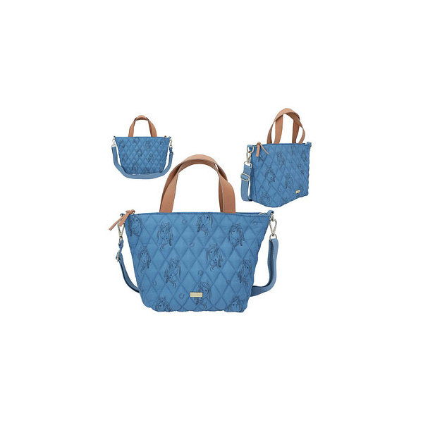 4010070621025 - Stofftasche Miss Melody Mini Shopper Kunstfaser blau 12024 4010070621025 DEPESCHE