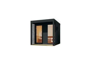 4010090478104 - Saunahaus Angelus in versch Größen inkl Saunaofen 9kW optional mit Anbaudach