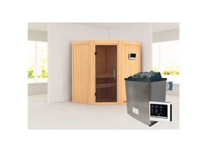 4010090586724 - Sauna Ruacana SET naturbelassen mit 9kW Ofen