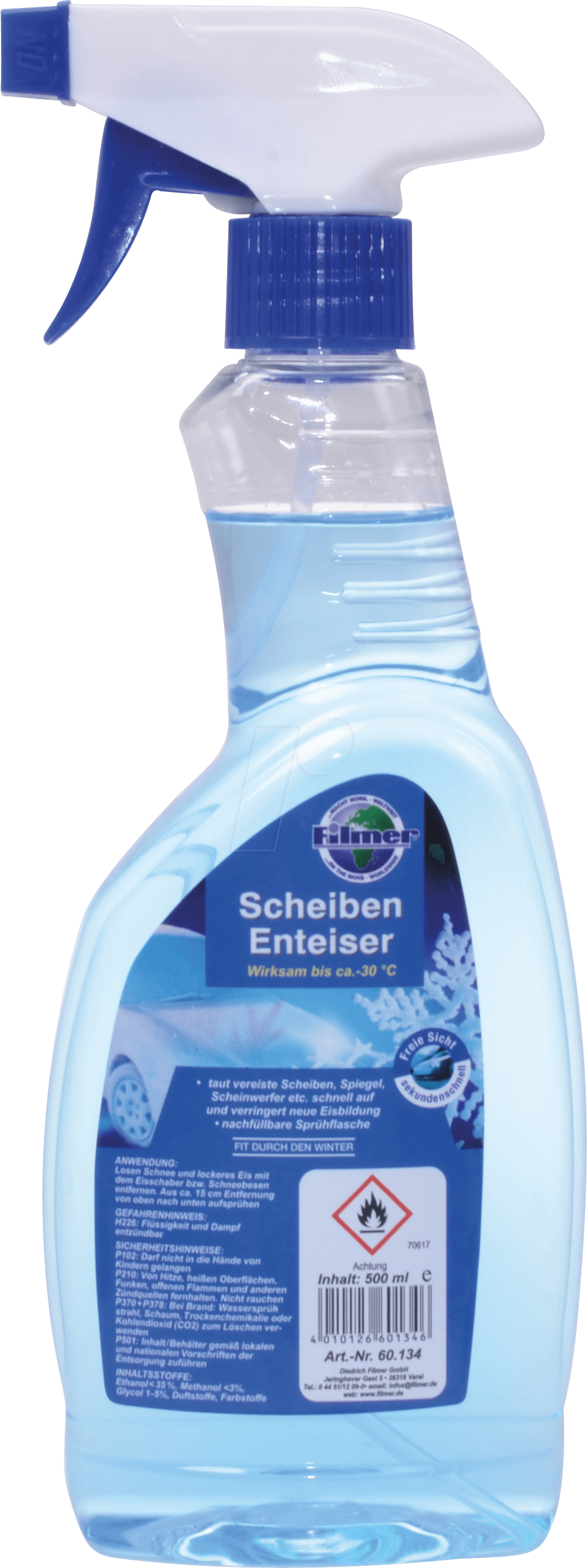 4010126601346 - KFZ 60134 - KFZ - Scheibenenteiser 500ml bis -30°C