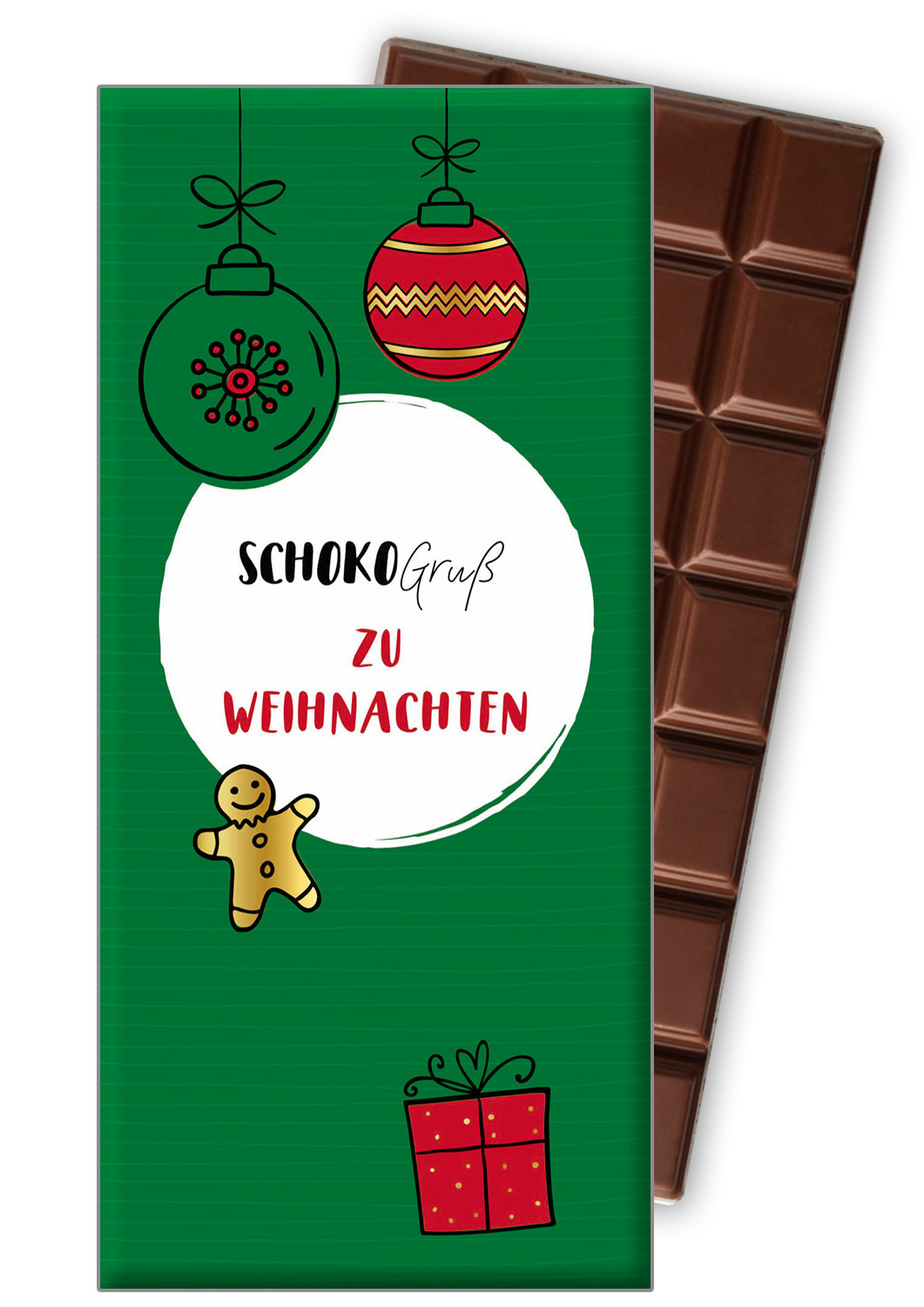 4010139304159 - Schokogruss ZU WEIHNACHTEN Premium Schokoladentafel von Meybona 100g