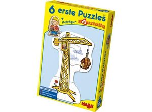 4010168039015 - HABA 3901 6 erste Puzzles Baustelle + Holzfigur