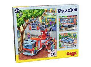 4010168226101 - Puzzle POLIZEI FEUERWEHR & Co 12 15 18-teilig