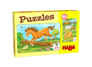 4010168256658 - HABA - Puzzles Pferde (Kinderpuzzle)