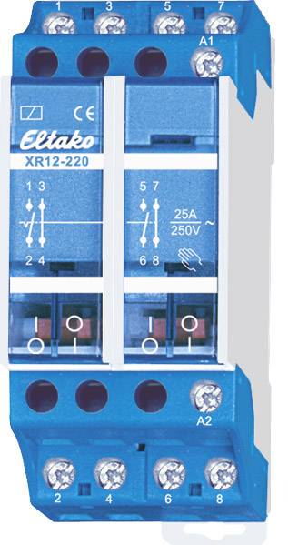 4010312201473 - Installationsschütz 25A 230V AC 250V AC 2S 2Ö 2300W AGL 3600VA LL 2TE XR12-220-230V - Eltako