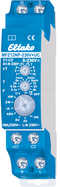 4010312602935 - 23100001 MFZ12NP-230V+UC Zeitrelais Multifunktional 230 V 1 St Zeitbereich 01 s - 40 h 1 Schließer