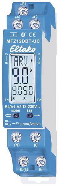 4010312603284 - Eltako Digital einstellbares MFZ12DBT-UC Multifunktions-Zeitrelais 23001003