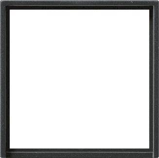 4010337036951 - GIRA 0282005 Adapterrahmen quadratisch 50x50mm System 55 Schwarz matt (lack)