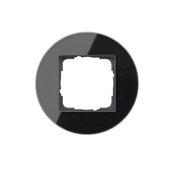 4010337045656 - GIRA 0211135 Abdeckrahmen 1fach Studio Glas Schwarz