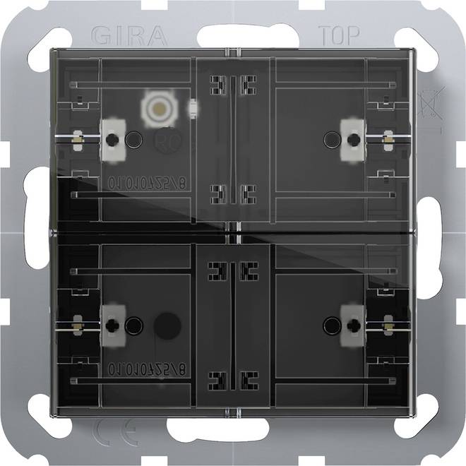 4010337110798 - GIRA 504200 Tastsensor4 Komfort 2fach OneKNX System 55