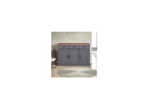 4010340221207 - FSC Sideboard Forenzo Kiefer Massivholz - grau oak Colori