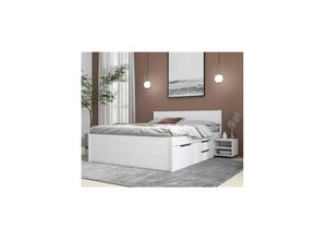4010340221733 - Bett mit Stauraum Efetivo inkl Nachtkommode und Lattenrost 160x200 cm 4010340221733 - Bett mit Stauraum Efetivo inkl Nachtkommode und Lattenrost 160x200 cm