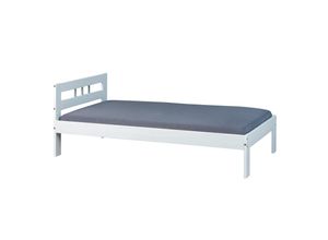 4010340292252 - Inter Link Bettgestell Fana 90x200 cm Kiefer Massivholz weiss lackiert